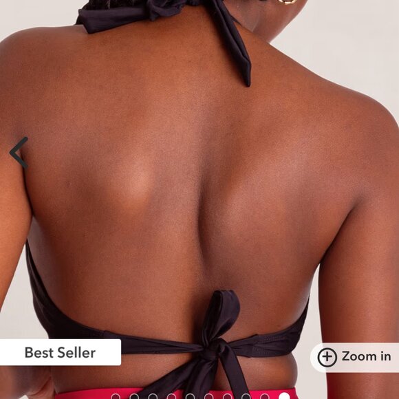 Shapermint Essentials Full Coverage Halter Bikini Top [A3-20] - Picture 3 of 7